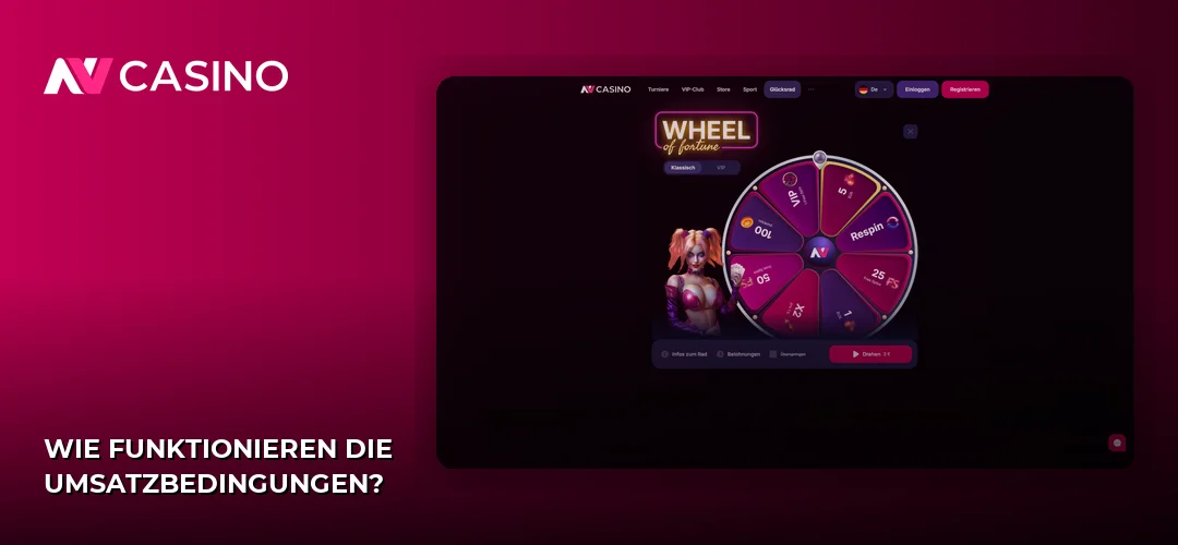 Wie funktionieren die Umsatzbedingungen?