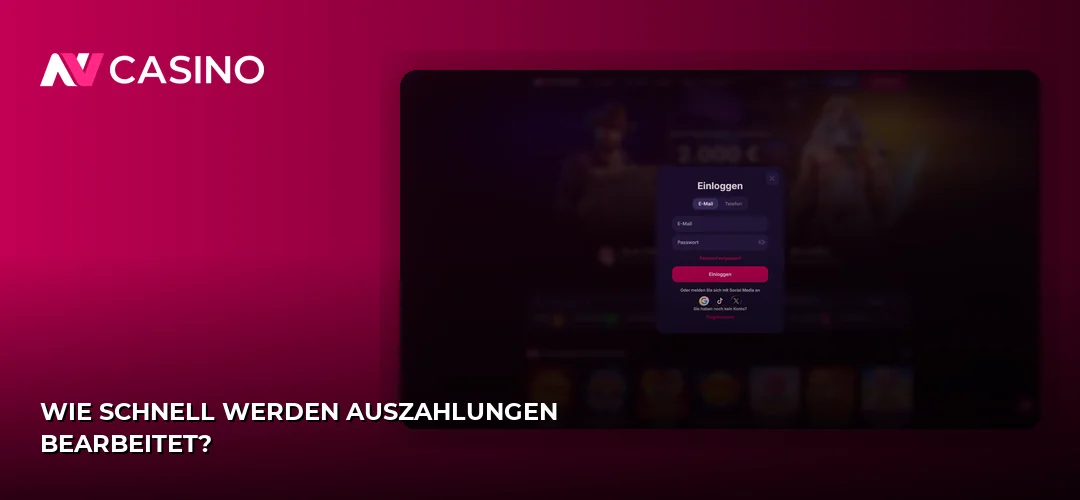 Wie schnell werden Auszahlungen bearbeitet?